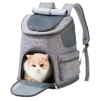 Pet Fun рюкзак-переноска для собак 36х26х40 см - сірий - купити, ціни на MasterZoo - фото 2