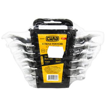 Syla Zvychky Standard Open-End Wrenches Set 6pcs - buy, prices for MegaMarket - photo 1