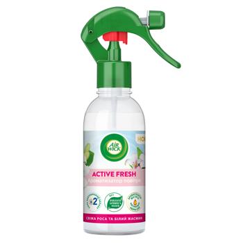 Освіжувач повітря аерозольний Air Wick Active Fresh Свіжа роса та білий жасмин 237мл - купити, ціни на КОСМОС - фото 1