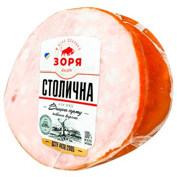 Ковбаса Столична вар нат/обол в/г (ваг) Зоря Дніпра - купить, цены на Восторг - фото 1