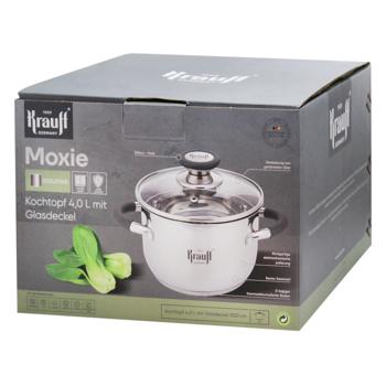 Кастрюля Krauff со стеклянной крышкой 18см 4л