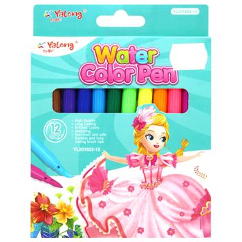 Набір фломастерів Yalong Water Сolor Pen 12 кольорів - купити, ціни на - фото 3