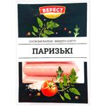 Сосиски Верест Парижские вареные высший сорт 280г