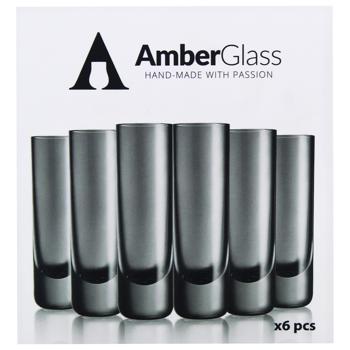 Набір келихів Amber Glass V102 для горілки 6шт х 50мл - купити, ціни на WINETIME - фото 3