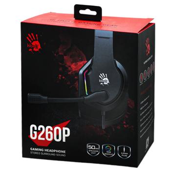 Навушники A4Tech BLOODY G260P Black - купить, цены на Auchan - фото 1