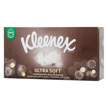 Салфетки Kleenex Ultrasoft в коробке 64шт - купить, цены на Таврия В - фото 1