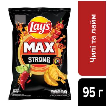 Чипсы Lay's Strong картофельные со вкусом чили и лайма 95г - купить, цены на Grono - фото 2