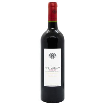 Вино Puy Vallon Medoc красное сухое 12,5% 0,75л