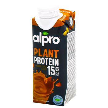 Напій соєвий Alpro Plant Protein високобілковий смак карамелі-кави 250мл