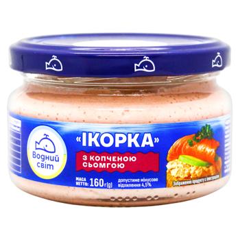 Vodnyj Svit Ikorka Paste with Smoked Salmon 160g - buy, prices for COSMOS - photo 1