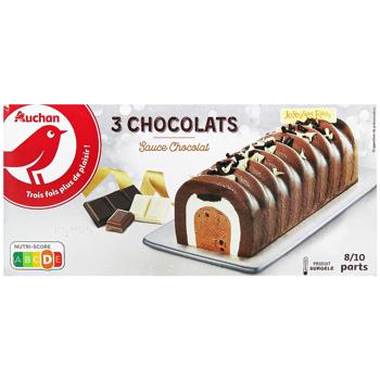Десерт Auchan Три шоколади 534г - купити, ціни на Auchan - фото 2