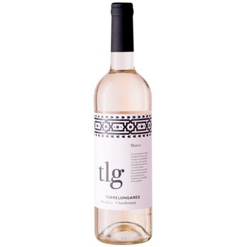 Вино Torrelongares Macabeo-Chardonnay біле сухе 13% 0,75л