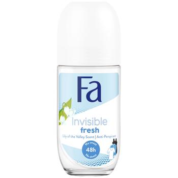 Антиперспирант шариковый Fa Invisible Fresh ландыш 50мл - купить, цены на Идеал - фото 1