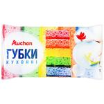 Auchan Kitchen Large-pored Sponges 5pcs