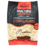 Пластівці Holm's Асорті з суміші 3-ти злаків 400г
