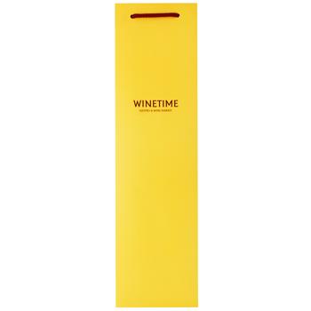 Winetime Yellow Paper Bag 12x43x11.1cm - buy, prices for WINETIME - photo 1