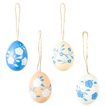 Decoris Blue Egg Decoration 4x6cm 6pcs - buy, prices for METRO - photo 1