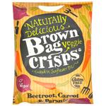 Чипси Brown Bag Crisps з буряка, моркви та пастернаку 120г
