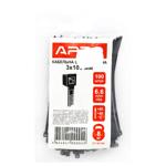 Стяжка кабельная Apro черная 3*100мм 100шт