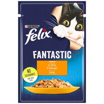 Felix Fantastic Wet Food with Chicken for Adult Cats 85g - buy, prices for MasterZoo - photo 1