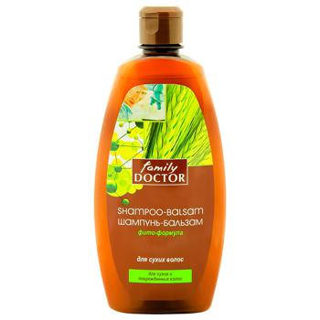 Шампунь-бальзам Family Doctor Фіто-формула для сухого волосся 500мл - купити, ціни на Таврія В - фото 1