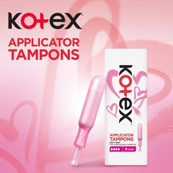 Тампони Kotex Супер з аплікатором 8шт - купити, ціни на Торба - фото 4