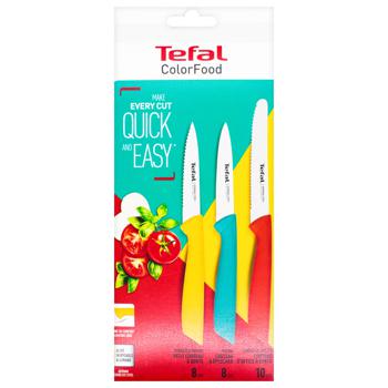 Набір ножів Tefal ColorFood кольорові 3шт - купити, ціни на METRO - фото 2