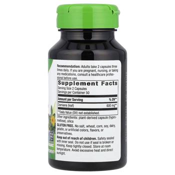 Nature's Way Damiana Leaves 600mg 100 capsules - buy, prices for Biotus - photo 2