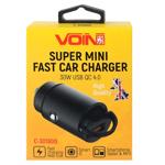 Зарядний пристрій автомобільний Voin 30W 1USB QC4.0 12/24V