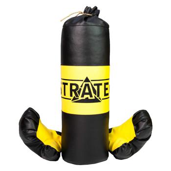 Набір боксерський Strateg New 2071 маленький жовто-чорний - купити, ціни на Таврія В - фото 1