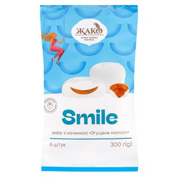 Jaco Smile Zefir with Condensed Milk Filling 300g - buy, prices for ULTRAMARKET - photo 1