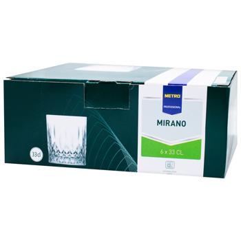 glass metro professional 6pcs 330ml