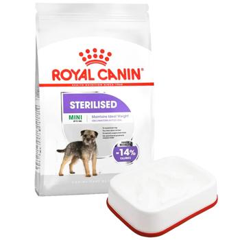 Корм сухой Royal Canin Mini Sterilized Adult для стерилизованных собак малых пород с лишним весом 3кг + миска - купить, цены на MasterZoo - фото 1