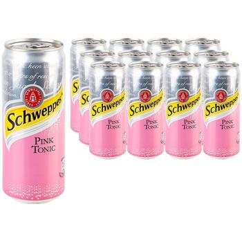 Schweppes Pink Tonic Carbonated Drink 0.33l - buy, prices for METRO - photo 1