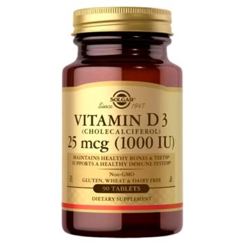 Solgar Vitamin D3 1000 IU 90 tablets - buy, prices for Biotus - photo 1