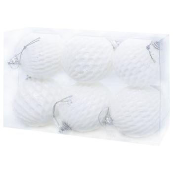 White Christmas Ball 6pcs 6cm - buy, prices for - photo 3