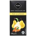 Rioba Pear and Almonds Dark Chocolate 100g