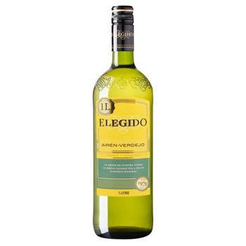 Вино Elegido Airen-Verdejo белое сухое 11% 1л - купить, цены на NOVUS - фото 1