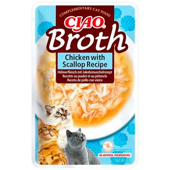 Inaba Ciao Broth Chicken and Scallop Cat Snack 40g - buy, prices for MasterZoo - photo 1