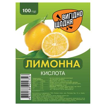 Vyhidno Shchodnia Citric Acid 100g - buy, prices for Chudo Market - photo 1