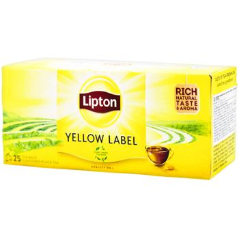 Чай черный Lipton Yellow Label 2г*25шт