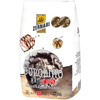 Борошно Zernari житнє обдирне 1,8кг - купити, ціни на КОСМОС - фото 1