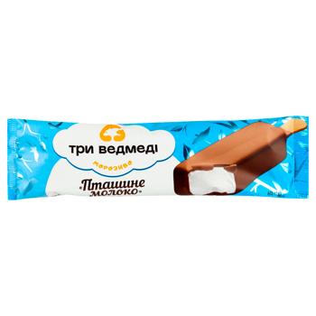 Морозиво Три Ведмеді Пташине молоко в молочному шоколаді 60г