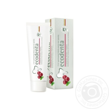 Toothpaste Ecodenta cranberry 100ml Lithuania - buy, prices for NOVUS - photo 2