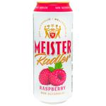 Пиво Meister Radler Raspberry с малиновым лимонадом безалкогольное 0,5л