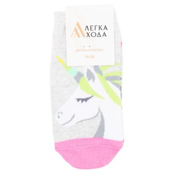 Lehka Khoda Children's Socks s.18-20 Silver Melange - buy, prices for EKO Market - photo 1