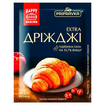 Дріжджі сухі Pripravka швидкодіючі 7г - купити, ціни на МегаМаркет - фото 1