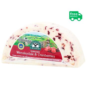 Сир Wensleydale з журавлиною 48%