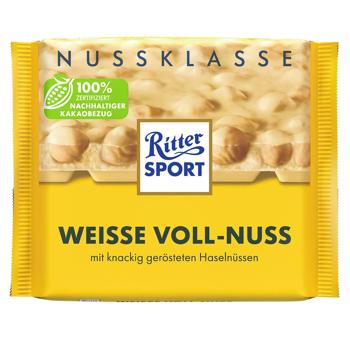 Ritter Sport White Chocolate with Whole Nuts 100g - buy, prices for NOVUS - photo 1
