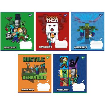 Yes Minecraft Hostile Checkered Notebook 12 Sheets